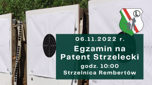 Egzamin na Patent Strzelecki 06.11.2022 r.