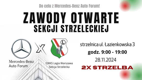 28 listopada 2024 r. Zawody Otwarte Sekcji Strzeleckiej
